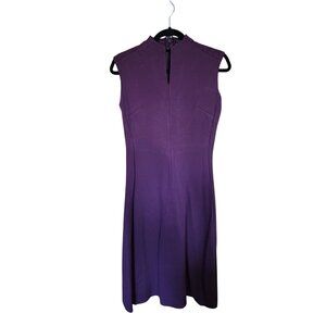 Ann Taylor Petite Purple Sleeveless Fit & Flare Dress Size 4P NWT